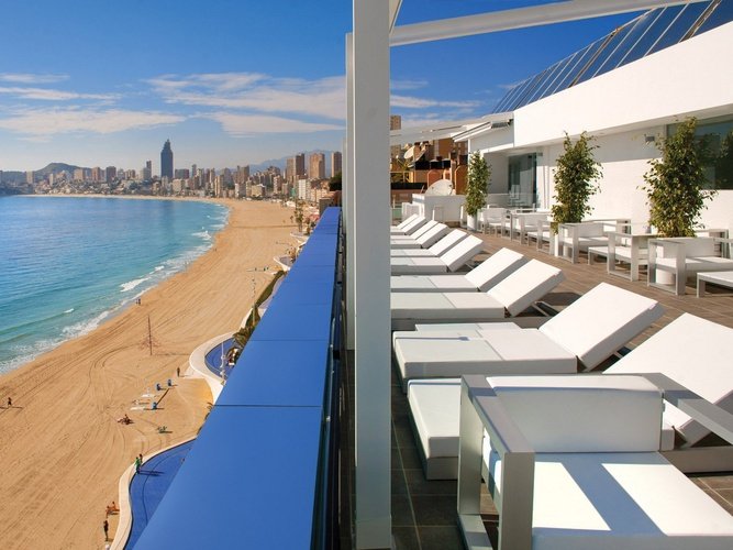 Terrace Villa del Mar Hotel Benidorm