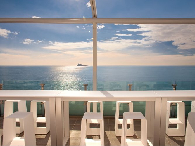 Terrace Villa del Mar Hotel Benidorm
